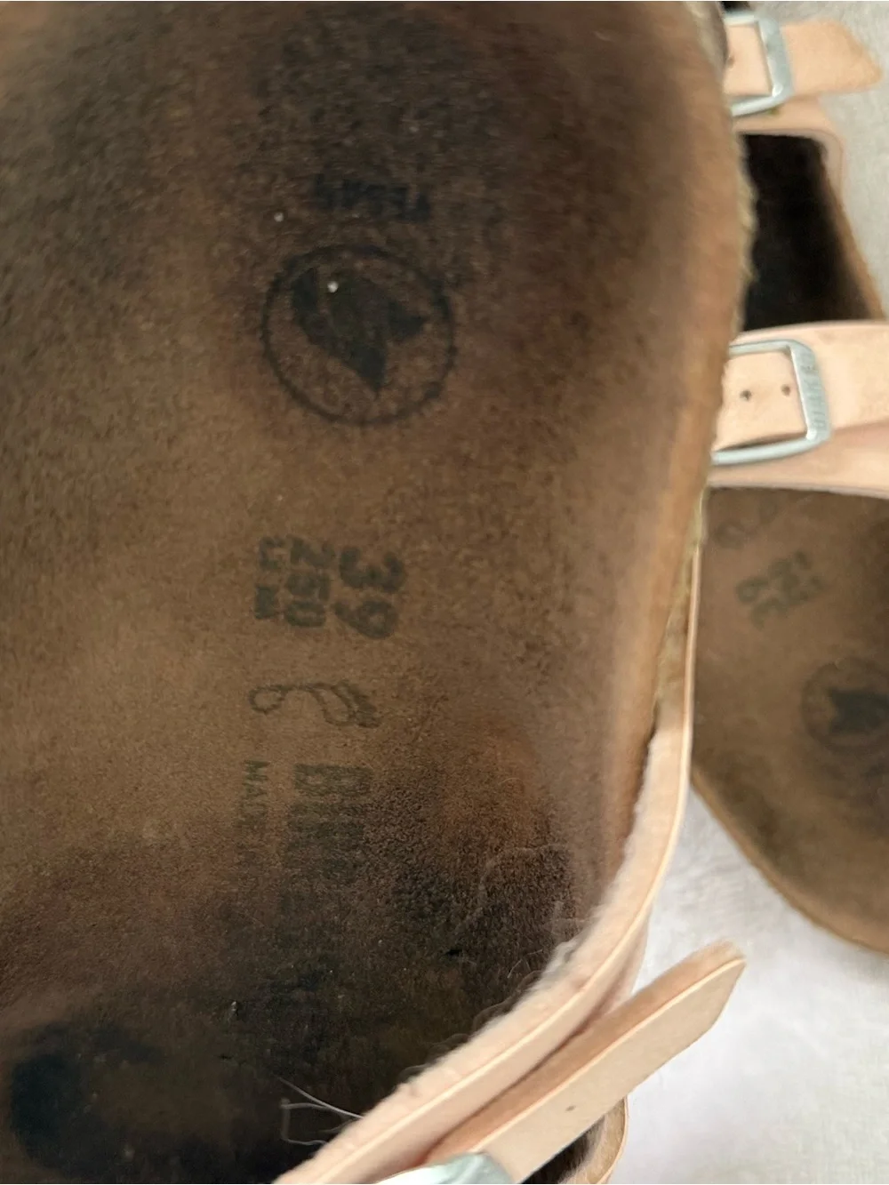 Birkenstock Pale Pink Double Buckle Sandals